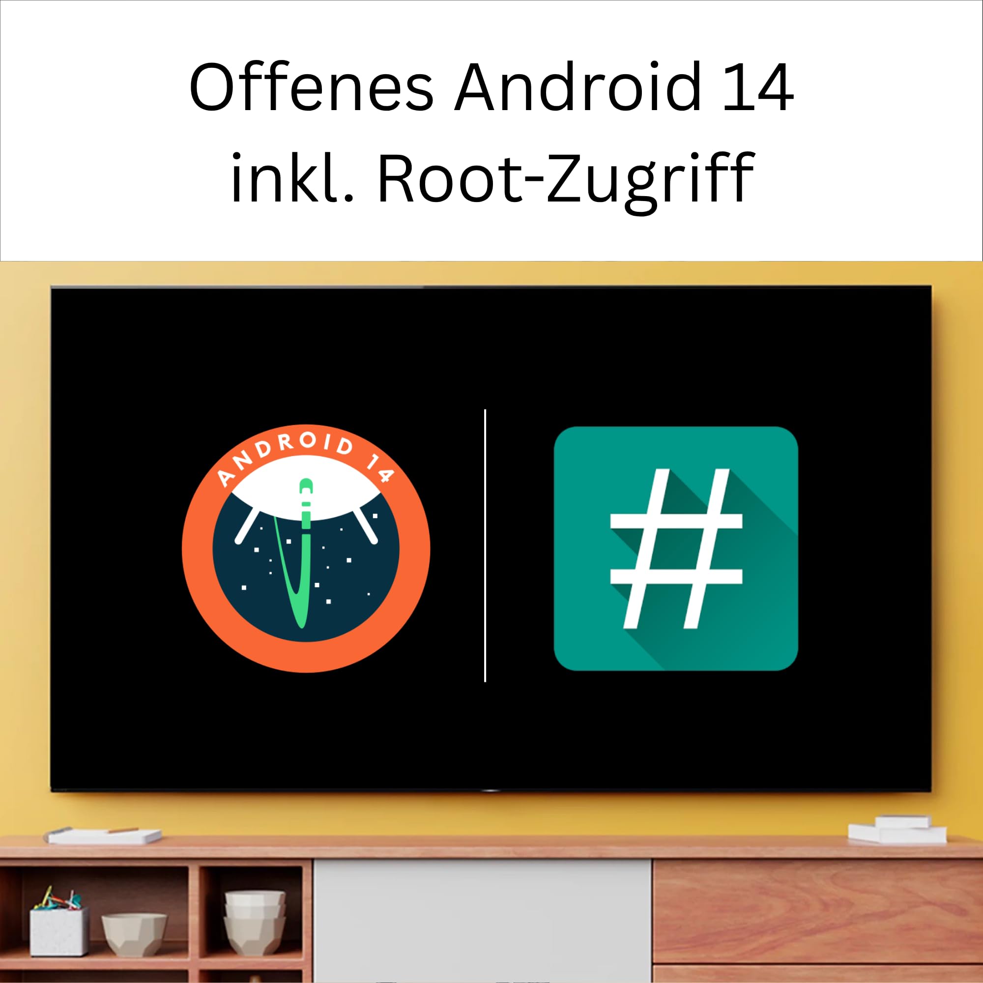 Orbsmart DS Player (S89L) - Android 14 Digital Signage Player 4K Mini PC für 24/7 Dauerbetrieb (Lüfterlos, Autostart, Root-Zugriff, Kiosk- & Portrait-Modus, 4GB RAM, 32GB, LAN)