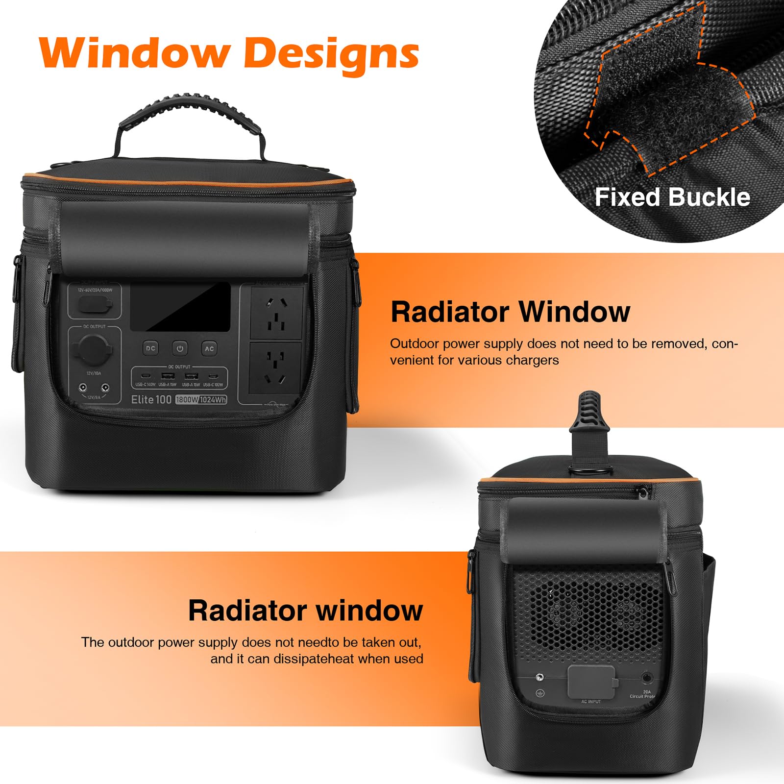 Bolsa de transporte compatible con BLUETTI Elite 100 V2