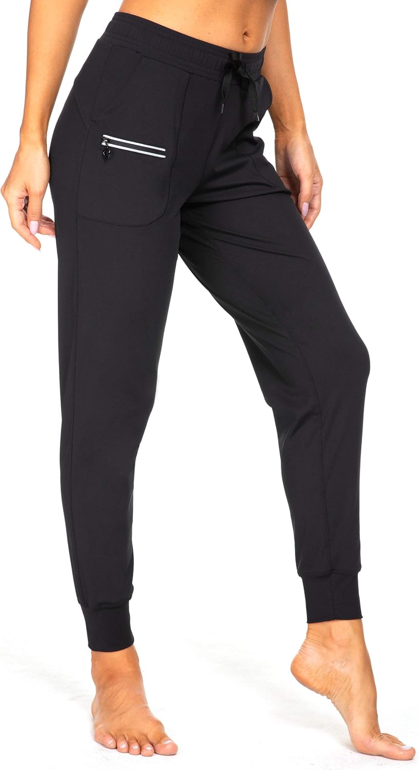 Kcutteyg Womens Joggers with Pockets, Lightweight Quick Dry Athletic Workout Soft Pants for Gym