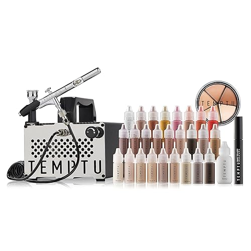 Miniatura 10 de TEMPTU S-One - Compresor de aerógrafo avanzado para belleza y trabajo de cuerpo completo  Ideal para uso en la escuela, salón y estación de trabajo