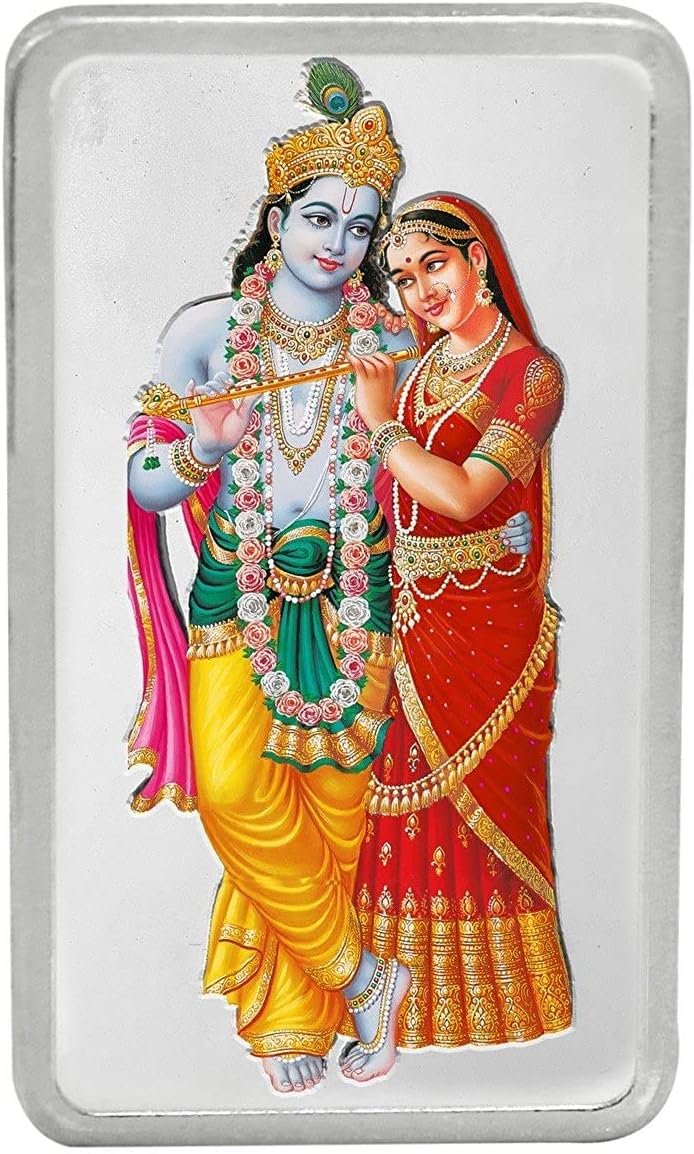 20g (999.9) Radha Krishna Silver Colour Bar