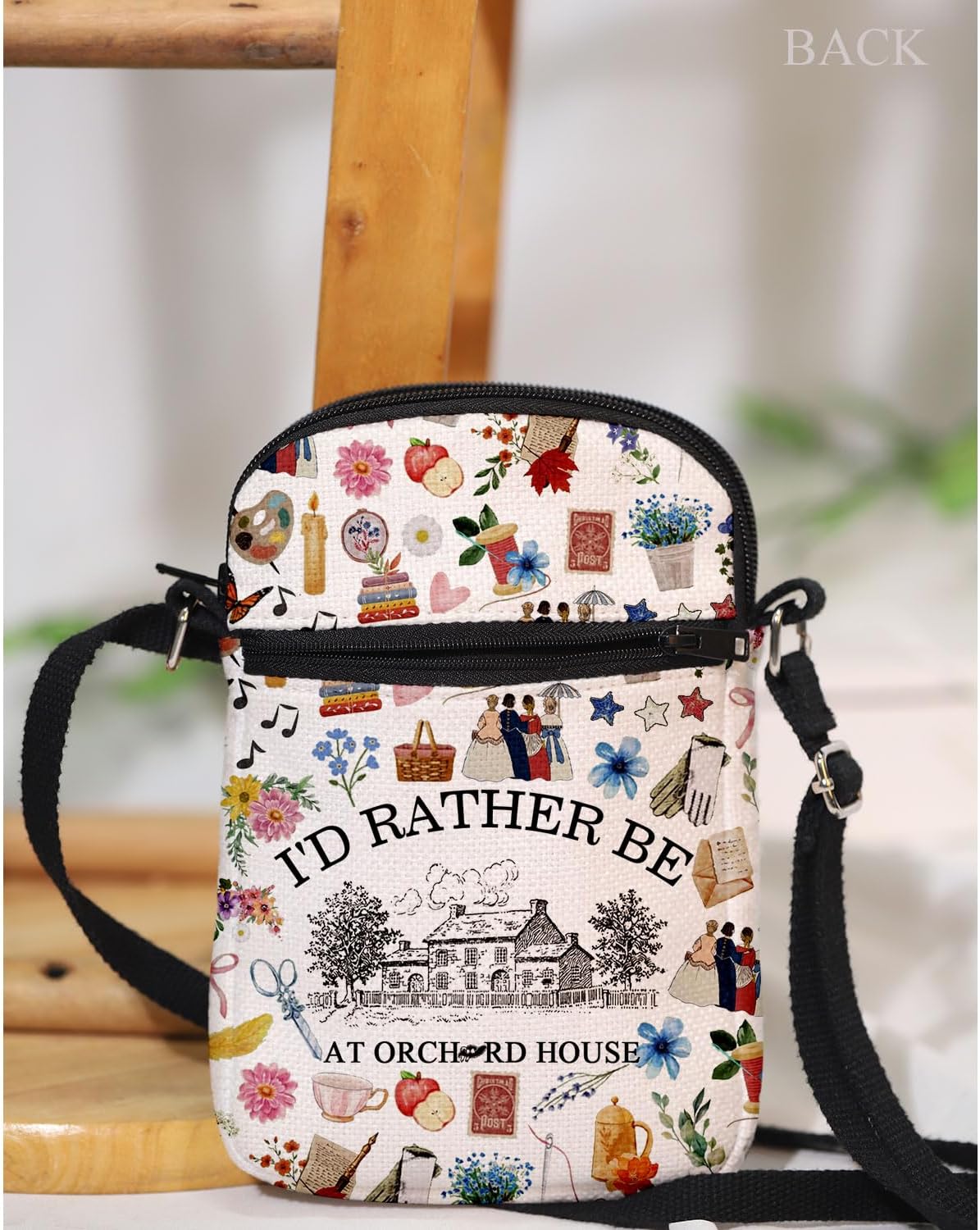 MAOFAED Literature Book Inspired Gift, Crossbody Bag for Bookworm, Bookish Merchandise - Image 4