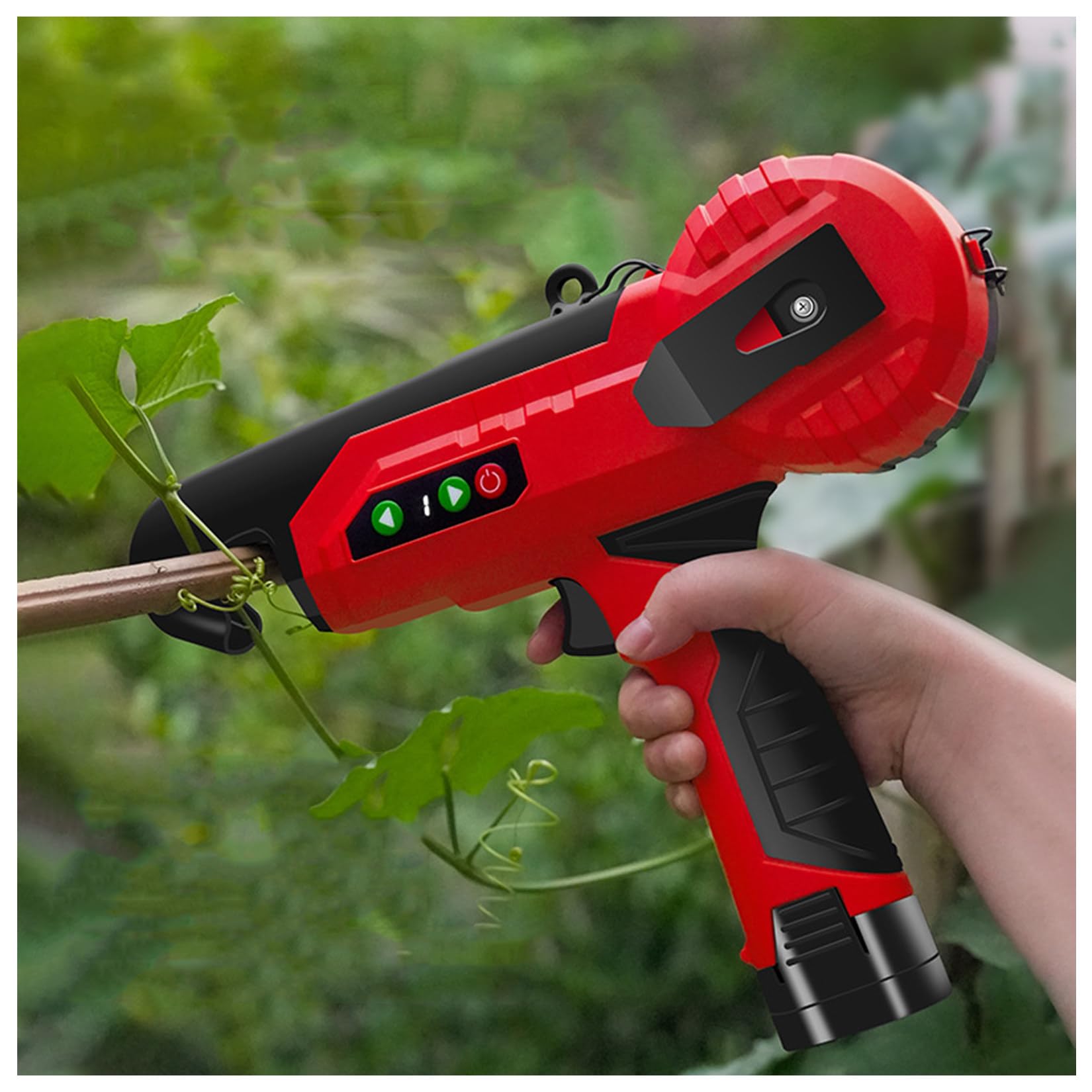 FAXIOAWA Máquina eléctrica para Atar Plantas, máquina para encuadernación con Cinta de jardinería, para Plantas de jardín, Uvas, Verduras, Flores, Herramienta portátil para agrupar viñedos