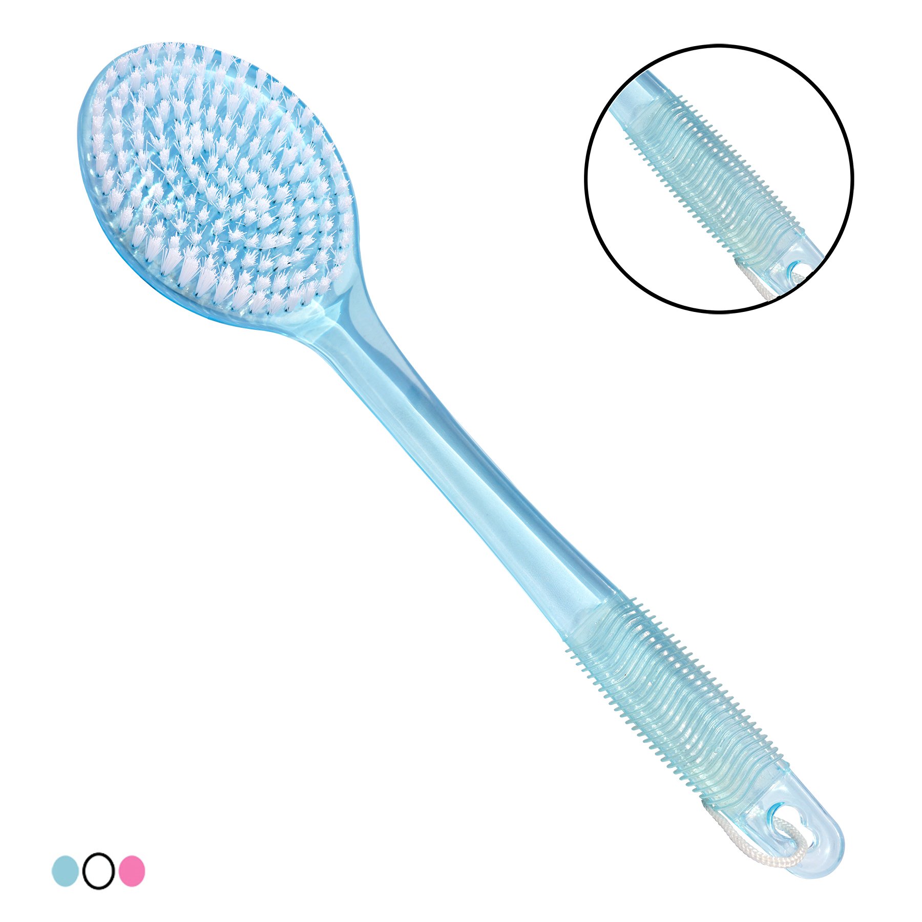 Panache Bath & Body Brush, Bath & Shower, Bathing Accessories (Length 36 cm, Colour May Vary)-image-4