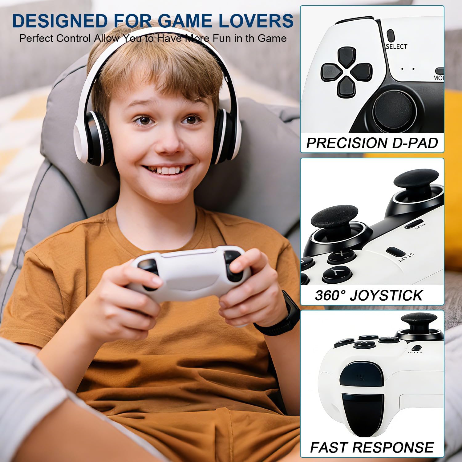 2026 M15 Retro Gaming Stick Pro 4K – 40,000+ Classic Games Built-in, 23 Emulators, Plug & Play TV Console with Dual 2.4G Wireless Controllers (128, GB) 6 71g2F3+dITL. AC SL1500