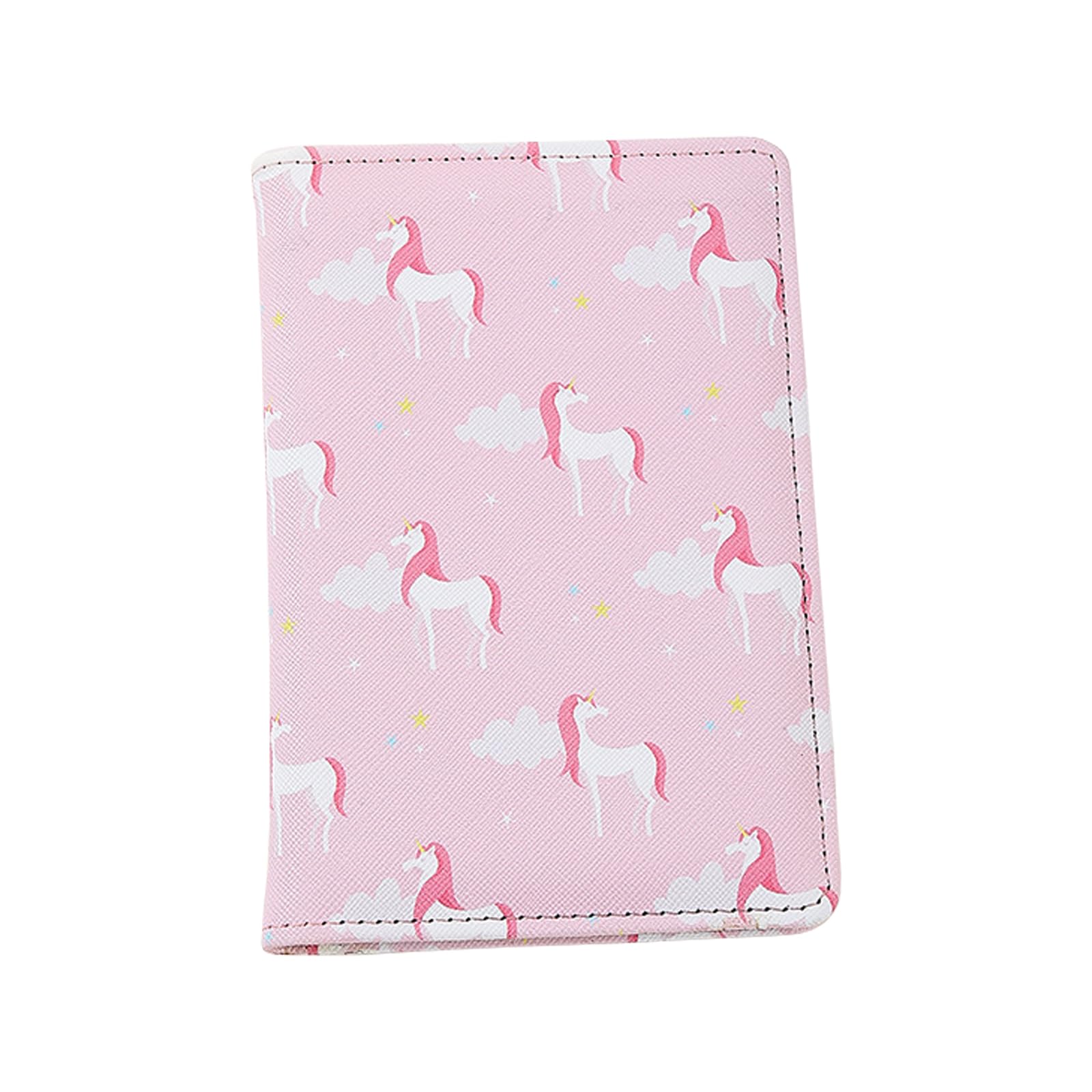 Pink Passport Cover Unicorn Starry Sky Travel Document Protector Elegant Intellectual PU Multifunctional Document Cover Card Cover, Pink, one size, Butterfly-image-41
