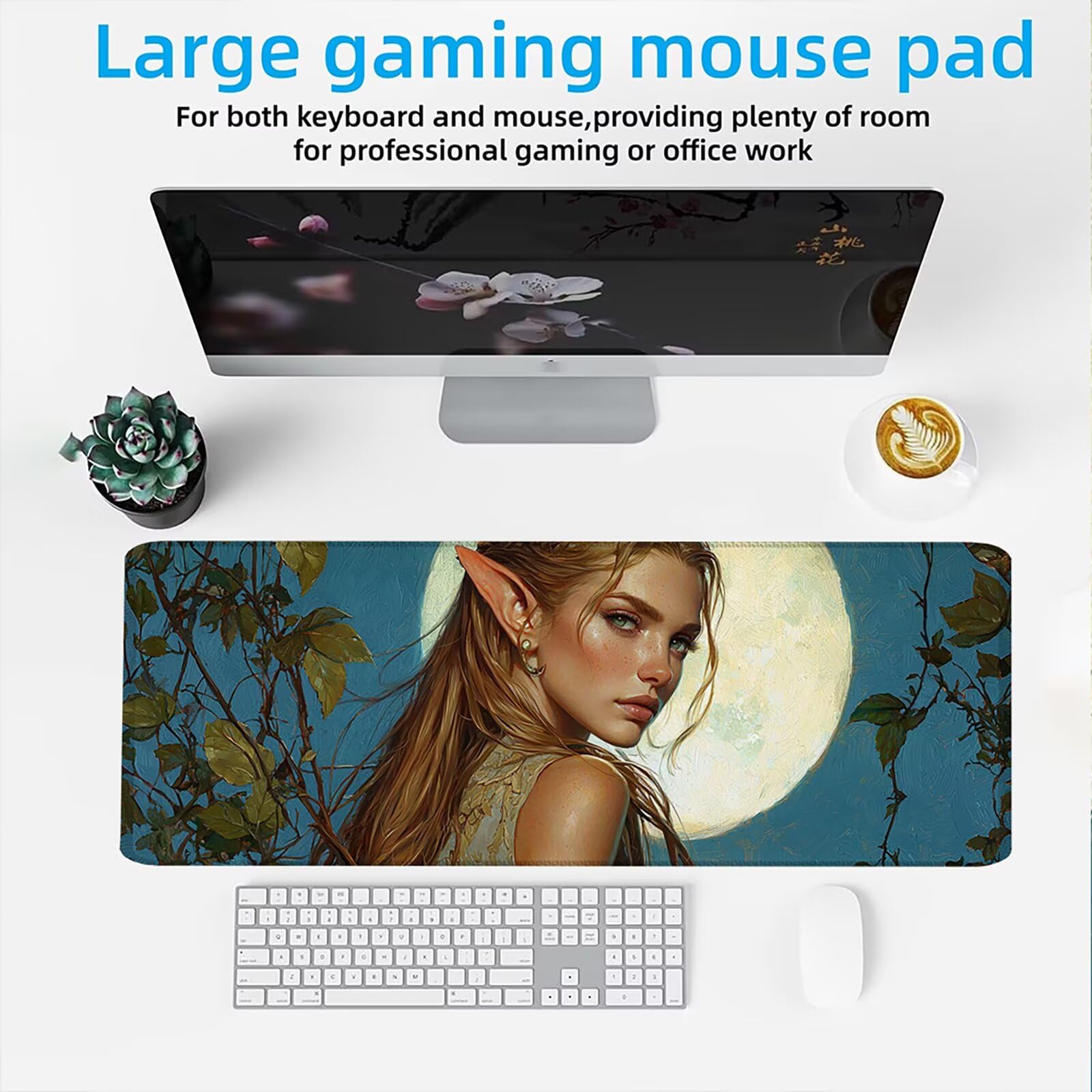 Podkładka pod mysz 1200x600mm Podkładka pod mysz dla graczy, bardzo cienka podkładka na biurko antypoślizgowa gumowa podstawa zmywalna ulepszona szybkość i precyzja do komputera, komputera, pracy