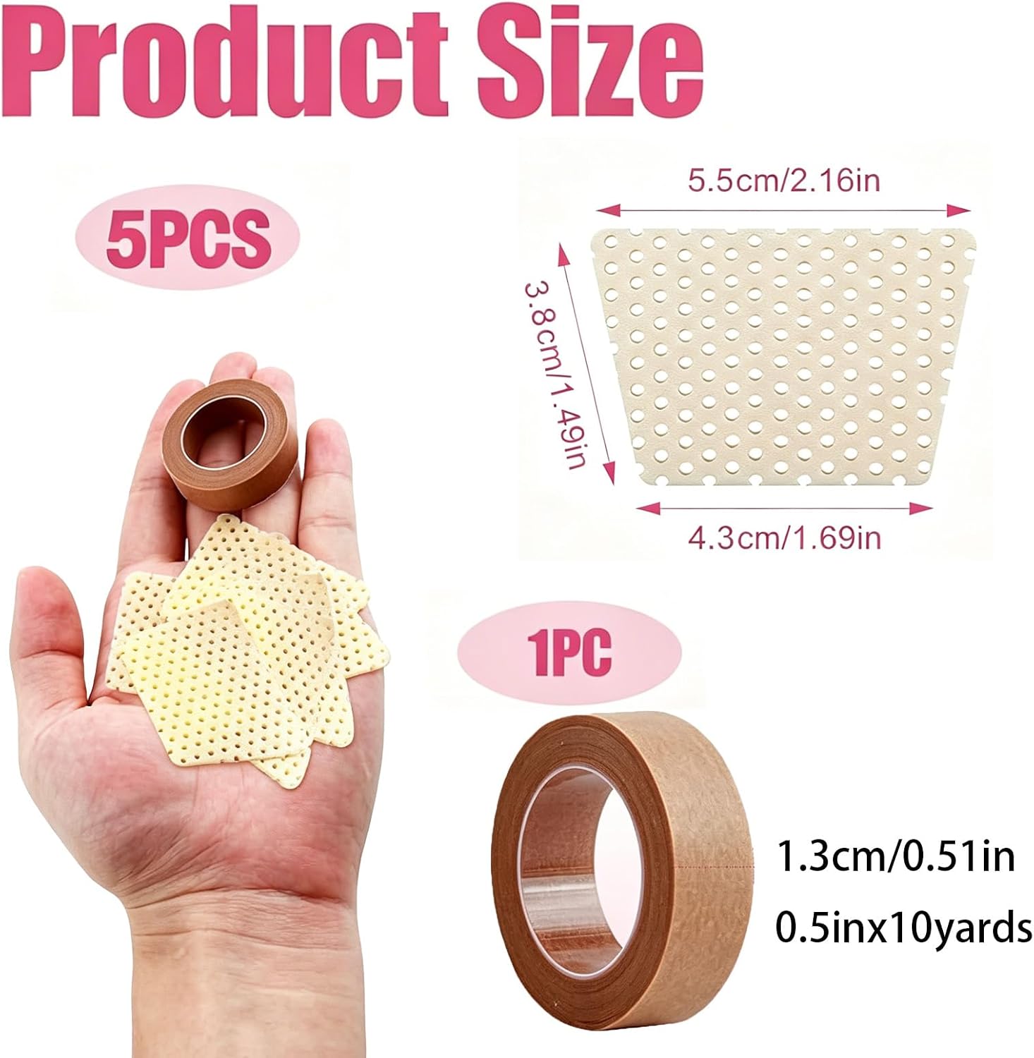 Thermoplastic Nasal Splint & Paper Tape Kit,Alcohol-Free Electricity-Free Nose Fixation Set,Reusable Trapezoidal Nose Clip,Beauty Care Accessories for Rhinoplasty Recovery (5-Piece Set) image 2