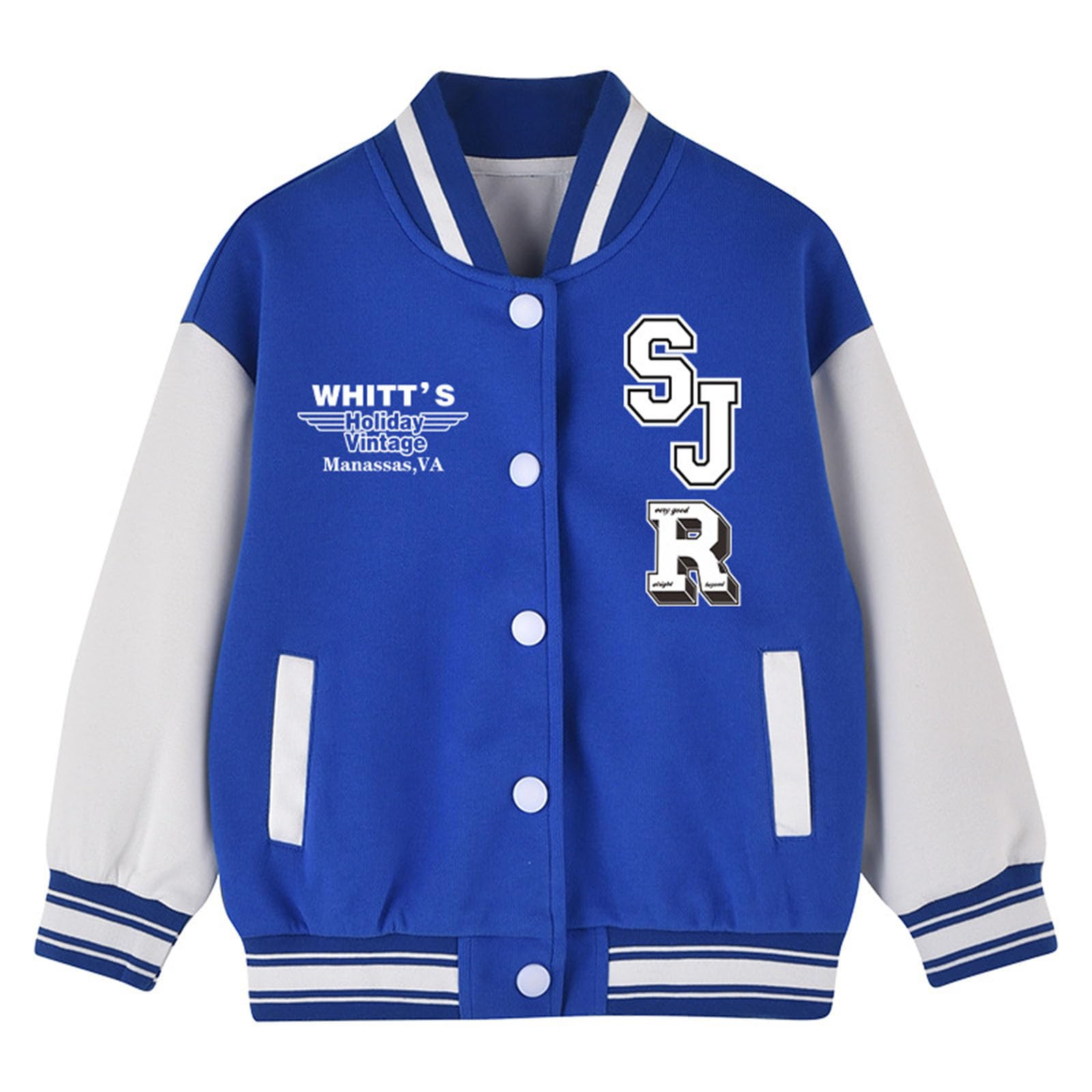 Chaqueta de béisbol para niños, abrigo informal de invierno, chaqueta con cremallera para niños pequeños y adolescentes, ligera y cómoda, estilo universitario, con parches, para diario.