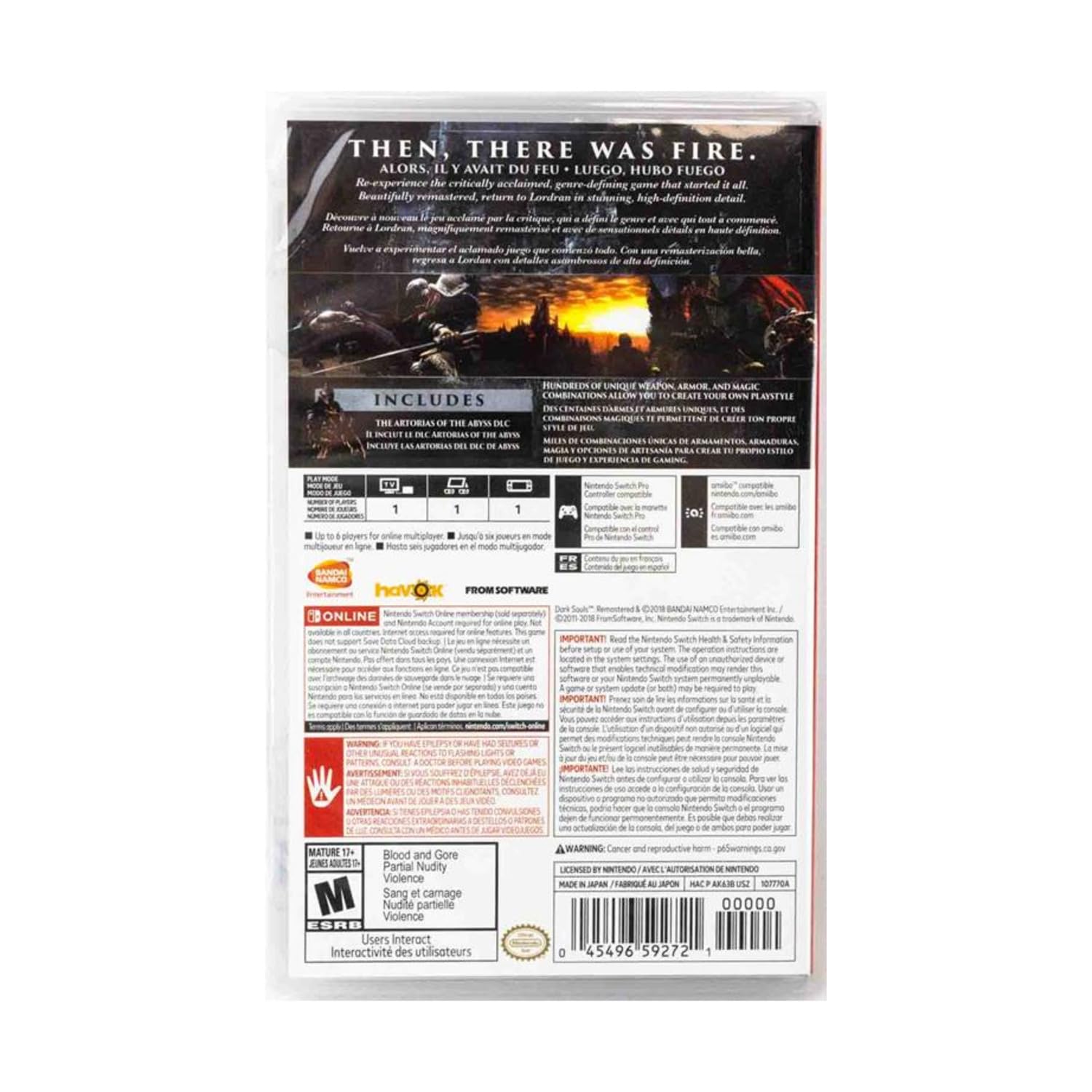 Amazon.com: Dark Souls: Remastered - Nintendo Switch Standard