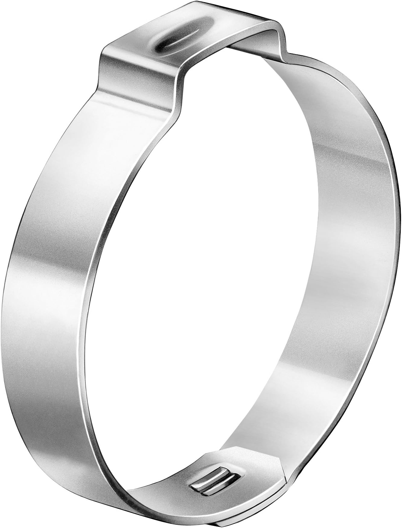 Oetiker 10500010 Zinc-Plated Steel Hose Clamp with Mechanical Interlock, One Ear, 7 mm Band Width, Clamp ID Range 15.7 mm (Closed) - 18.5 mm (Open) (Pack of 100)
