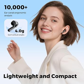 SoundPEATS Air6 HS Wireless Earbuds & Red Protective Case for Air6 HS (Bundle)