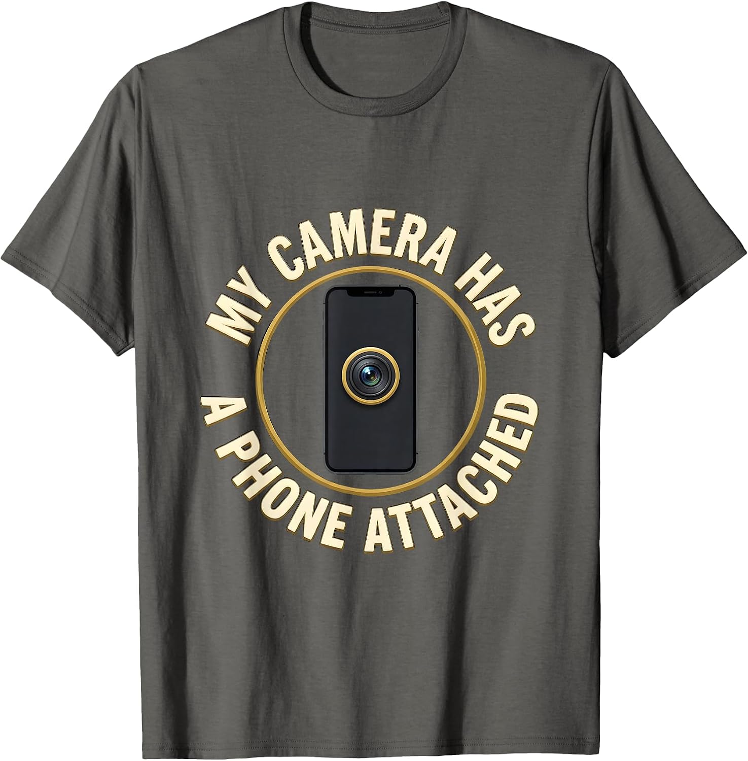 My Camera Has A Phone Attached Vintage Photography Design T-Shirt