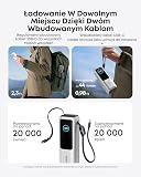 Anker powerbank do laptopa 165 W 25000 mAh z wysuwanym kablem 70 cm | 3 porty USB-C, z paskiem do noszenia, do MacBook P