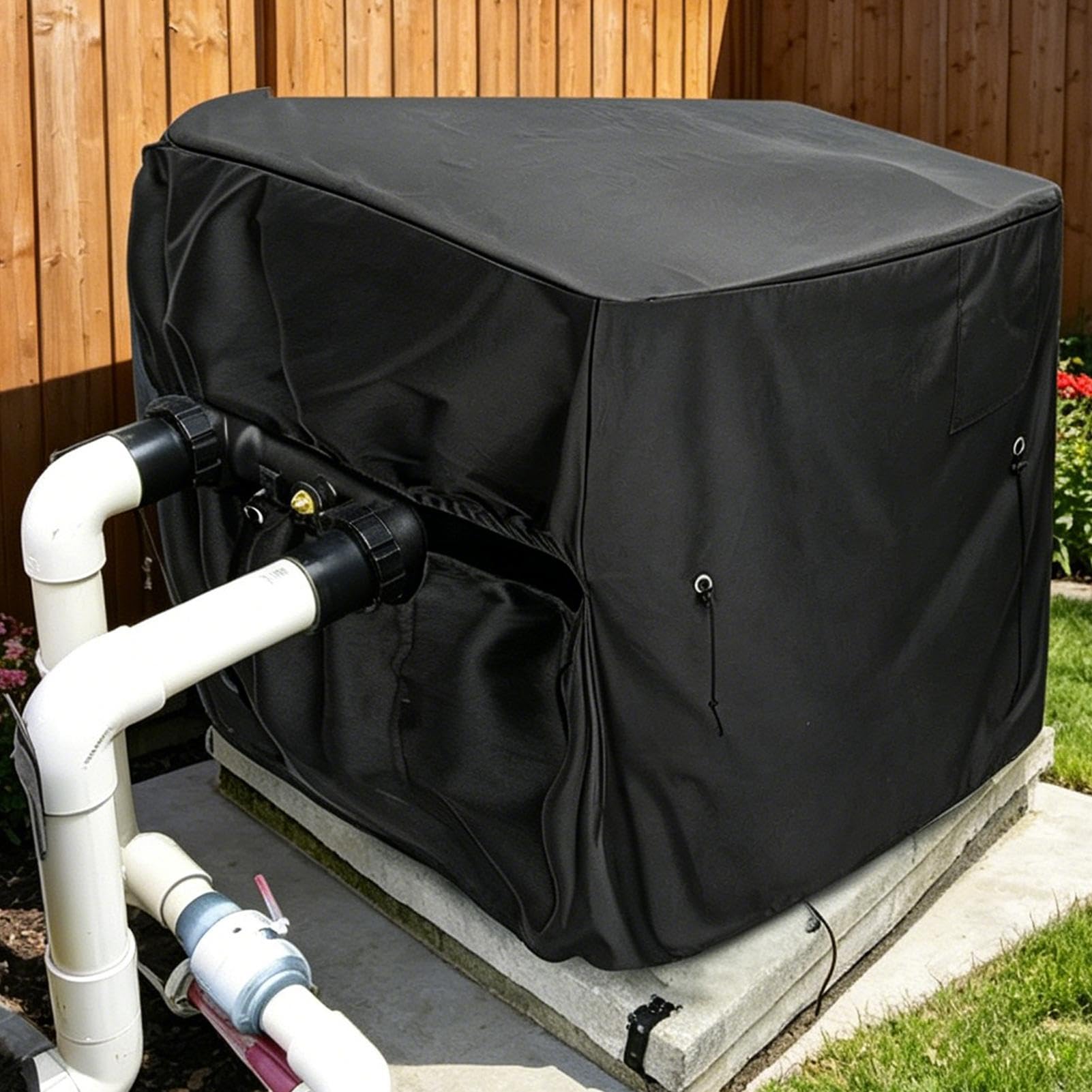 Cubierta para bomba de calor de piscina, cubierta de calentador de piscina