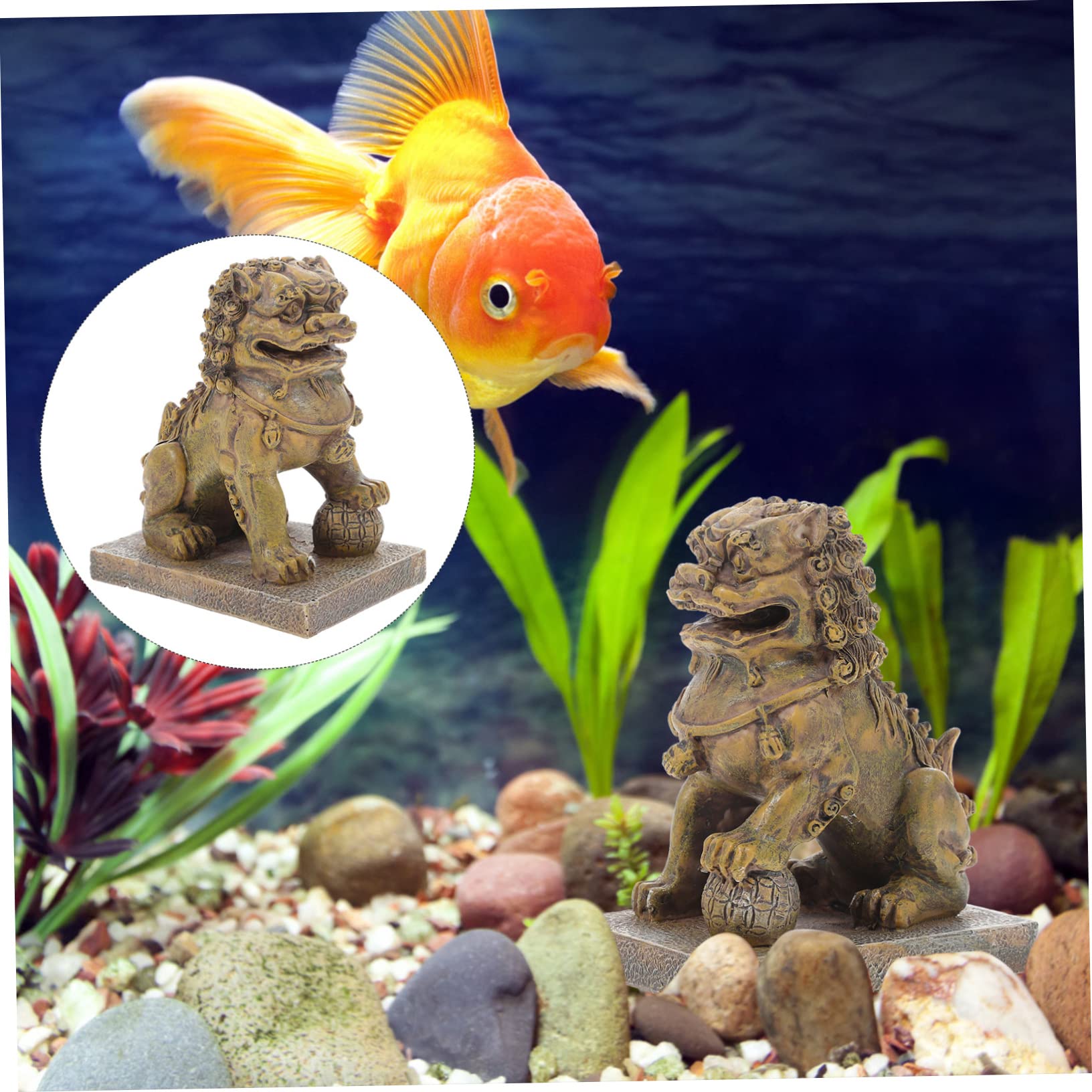 SUPVOX 3 Pezzi Simulazione Acquario Roccia Pietra Statua Ornamento Acquari Acquario Animale Statua Statua Decorazioni Acquario Extra Large Acquario Paesaggio Ornamento Resina