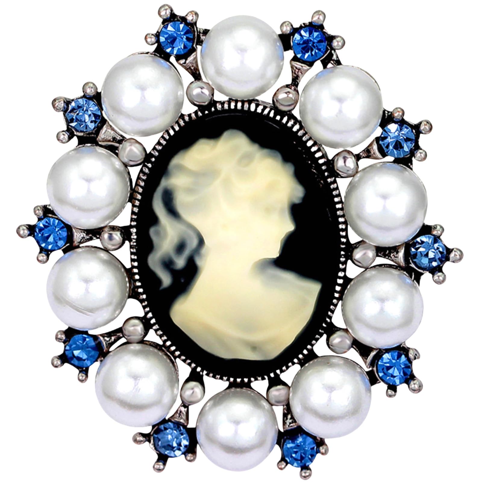 FAIRYGATE Rhinestone Brooch Clothing Jewellery Accessories Fashion Elegant Shiny Crystal Teardrop Brooches Wreath Pendent Lapel Pin，B36 — view 26