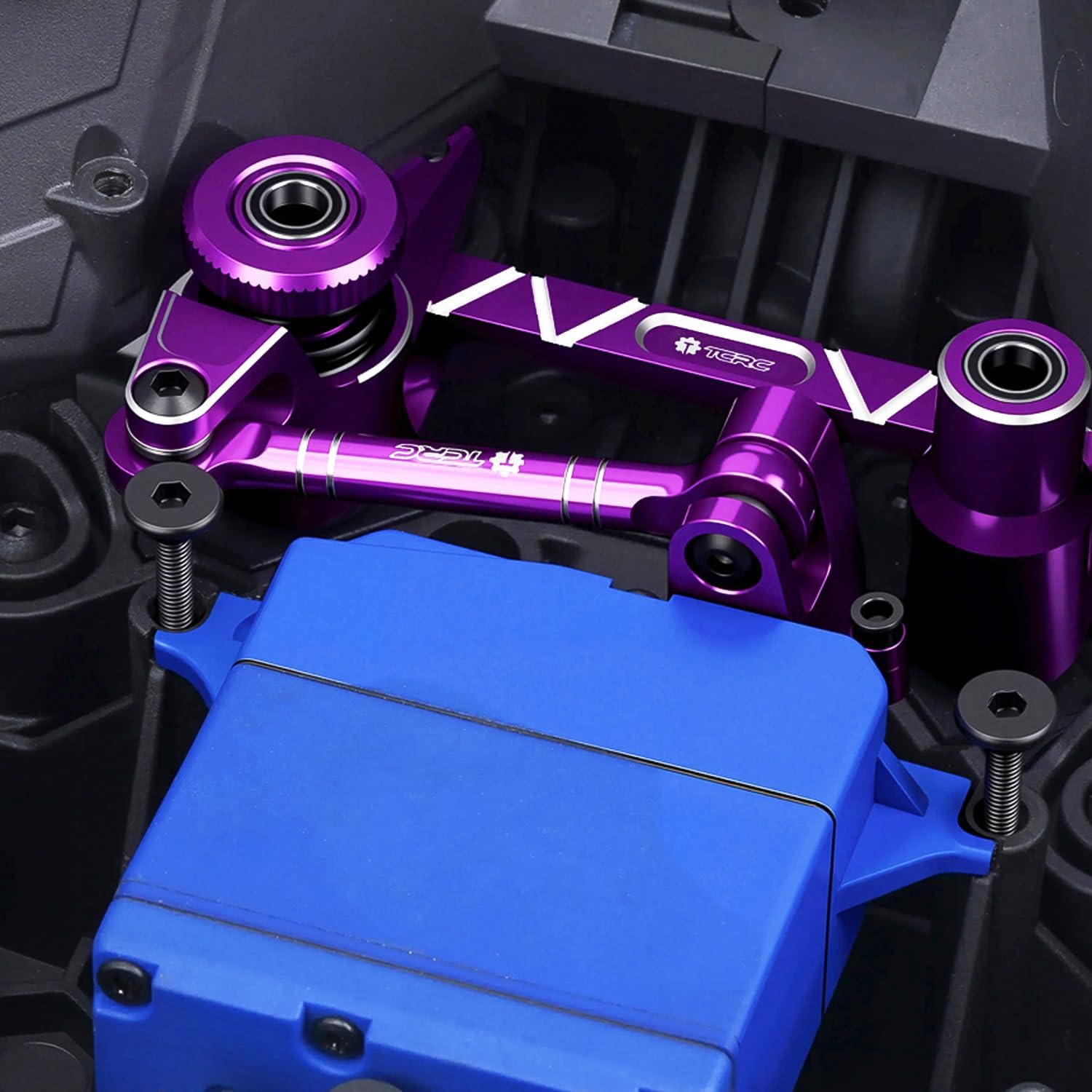 Aluminum 25T Servo Horn with Steering Link for 1/8 Traxxas Maxx Slash Upgrades
