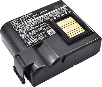 4400mAh/7.4V Replacement Battery for Zebra QLN420 P1050667 P1040687 Battery