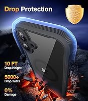 Vista 479 de Diaclara - Funda diseñada para iPhone 15 Plus de 6.7 pulgadas, transparente, cuerpo completo, con protector de pantalla, resistente de protección