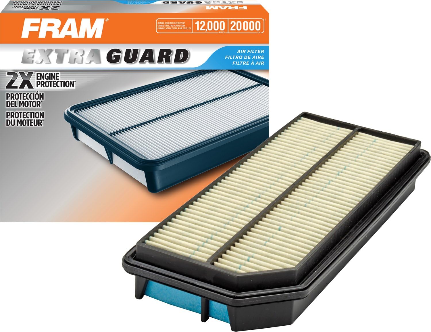 FRAM Extra Guard Engine Air Filter Replacement, Easy Install w/Advanced Engine Protection and Optimal Performance, CA10551 for Select Acura Vehicles