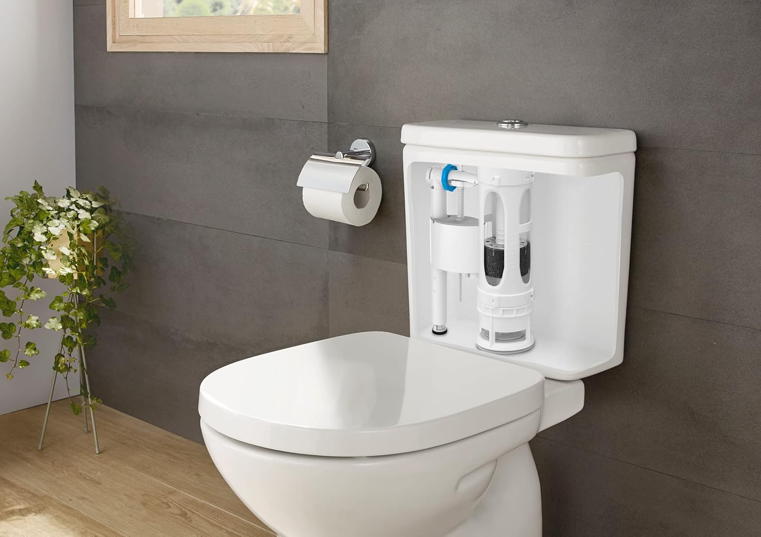 Roca A822509200 - Dual Feeding Mechanism with Metal Thread, Compact and Fast Filling, New Version