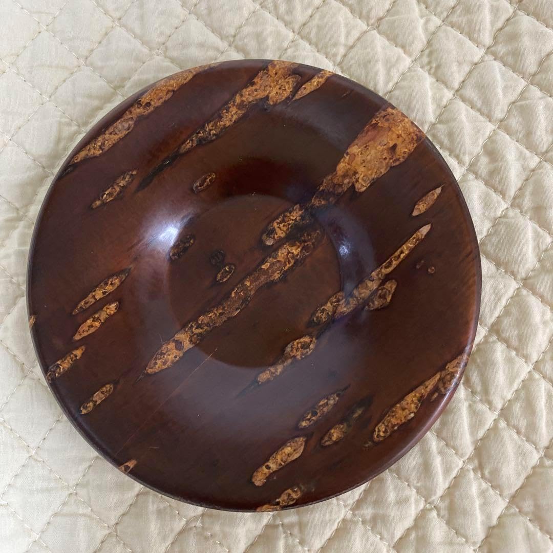 味わい深い天然木 お茶盆 漆塗り 小田原漆器