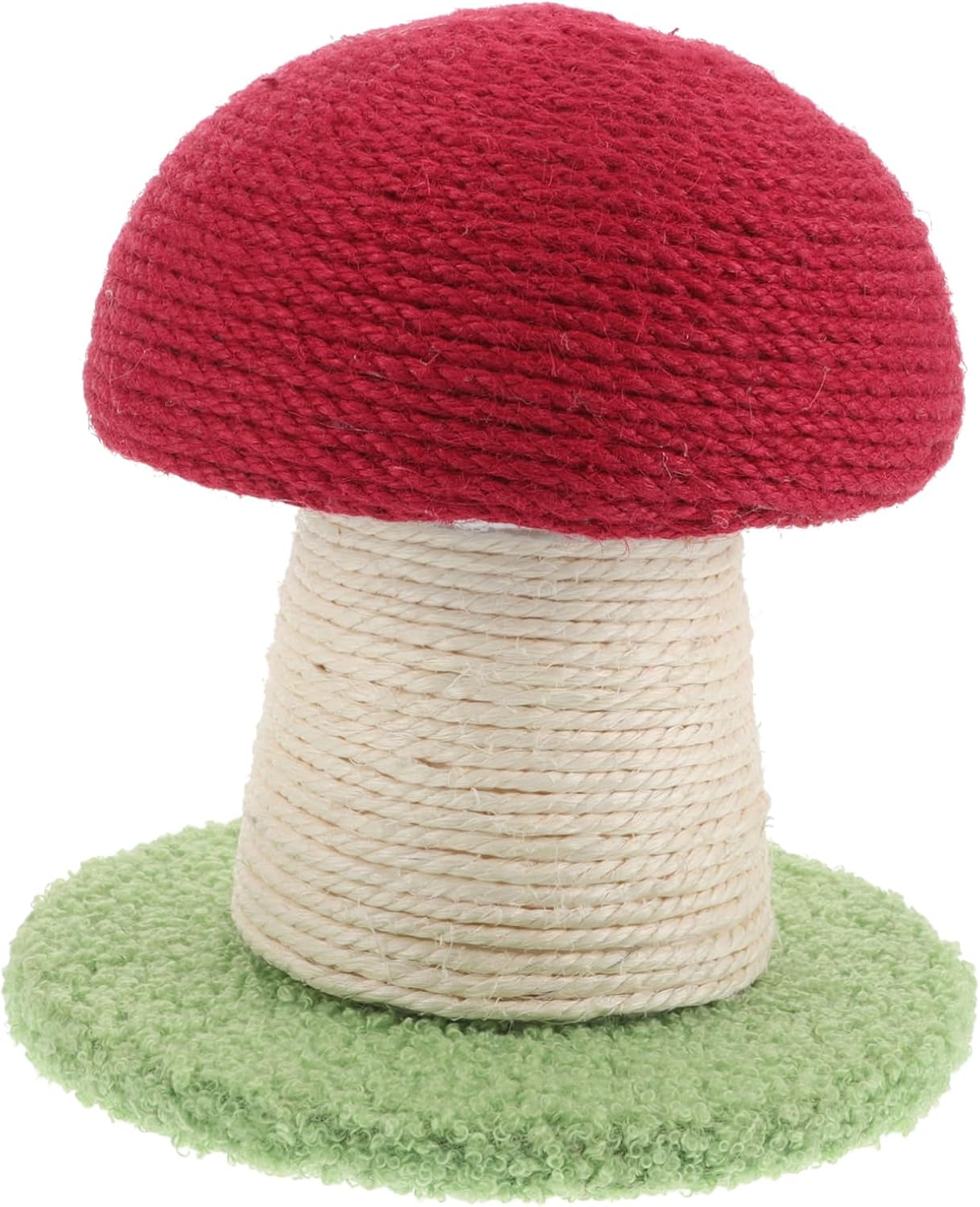 SEWOART Adorable Mushroom Shaped Cat Scratching Post Sisal Kitten Scratcher Cat Furniture