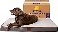 Vista 12 de Cama ortopédica para perros grandes - Gran cama impermeable para jaula de perro con funda extraíble y lavable, soporte de espuma tipo caja