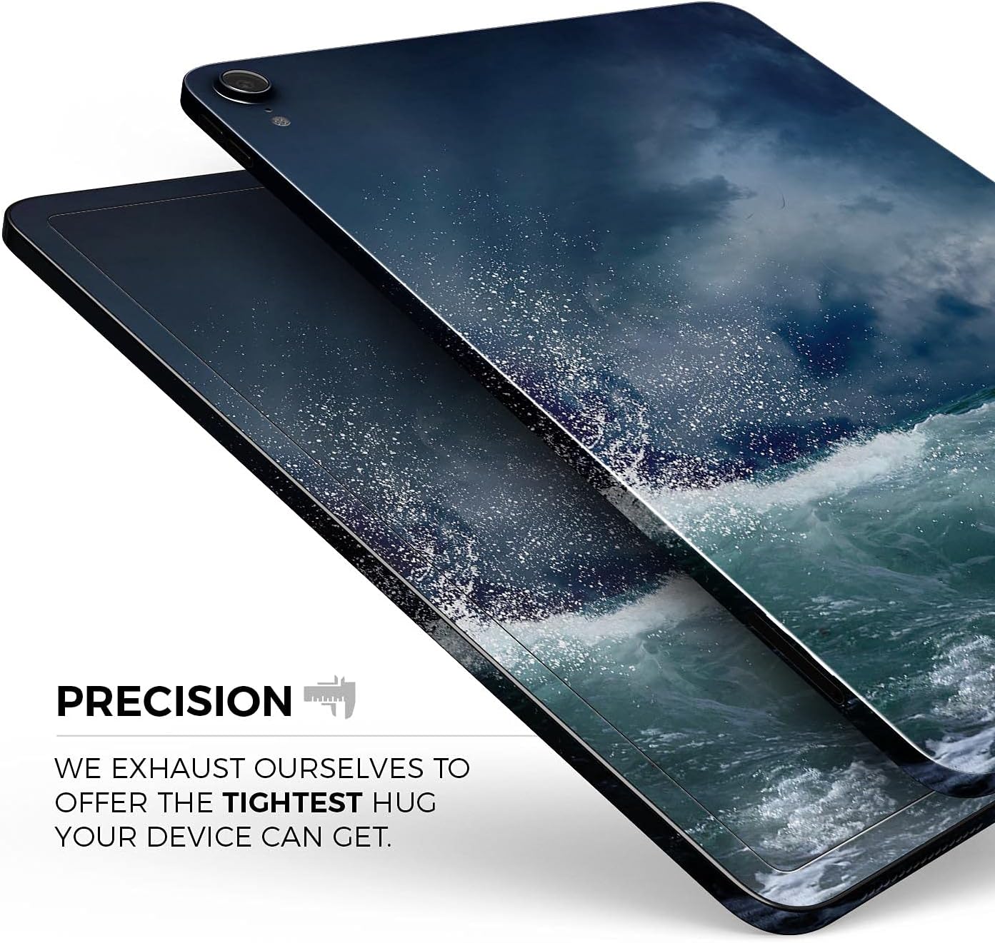 DesignSkinz - Crashing Waves Full-Body Wrap Decal Protective Skin-Kit Compatible with Apple iPad Air 3 (A2152/A2123/A2153) image 3