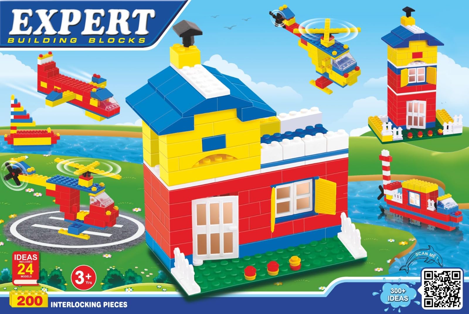 Maharaja Expert Building Construction Blocks Set for Kids & Adults | Suitable for 5+ Years | 200pcs of Blocks | Support More Than 320+ Models (Maha Expert RP054)-image-36