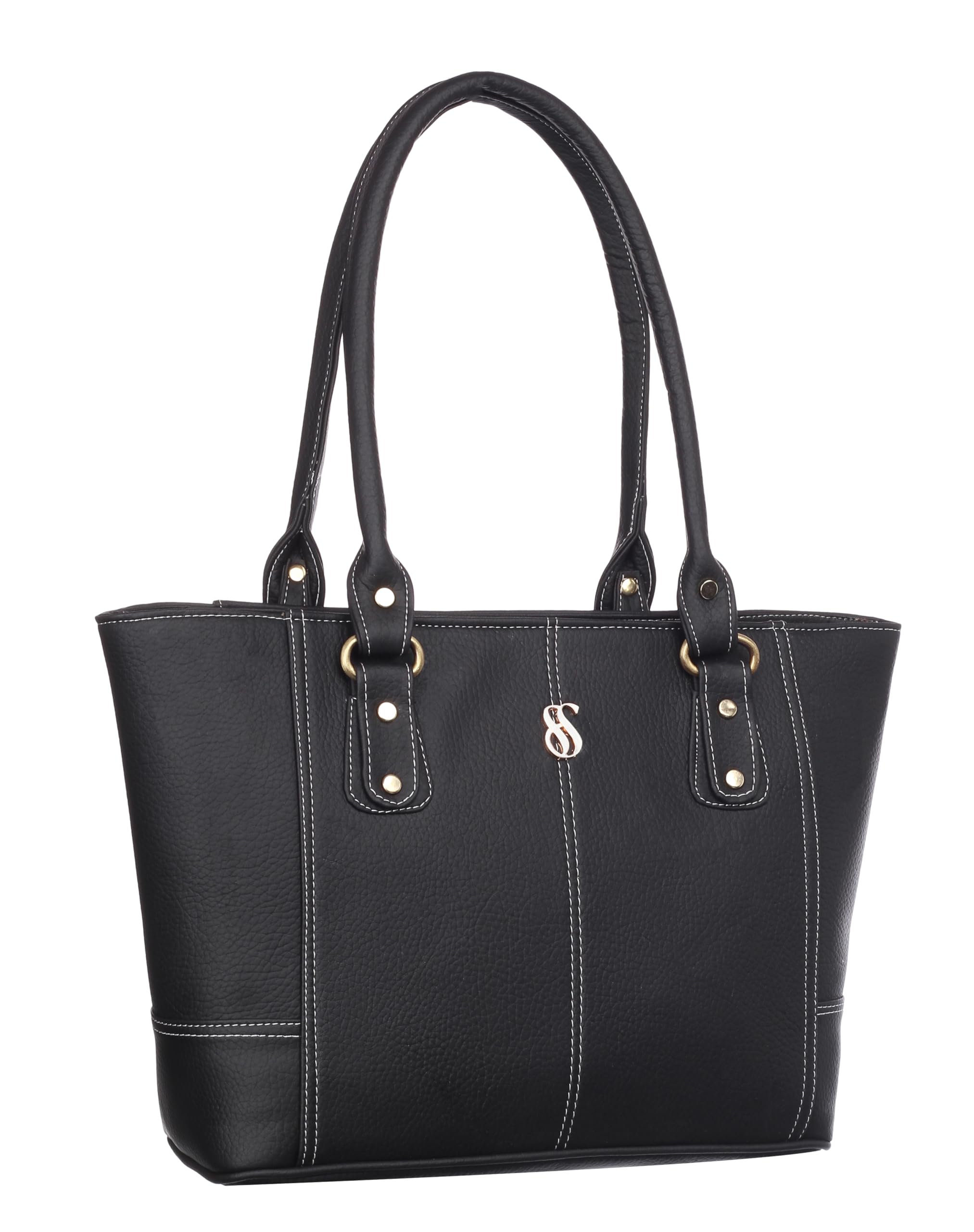 Everly Satchel Tote Handbag Women | Ladies Purse | Stylish Shoulder Bag | Gift for Woman | Black-image-11