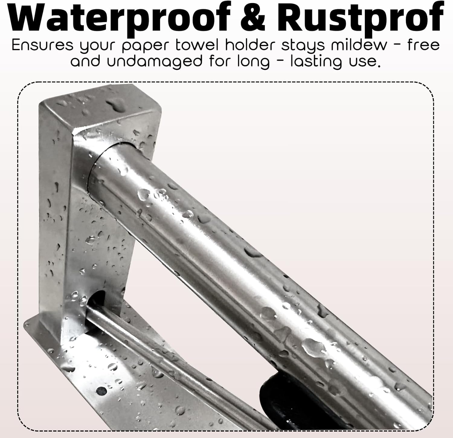 Under Cabinet Paper Towel Holder, One-Hand Tear Kitchen Paper Towel Holder