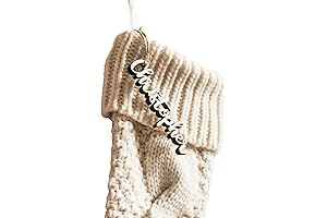Personalized Christmas Stocking Tags - Wooden Christmas Gift Tags for Stockings