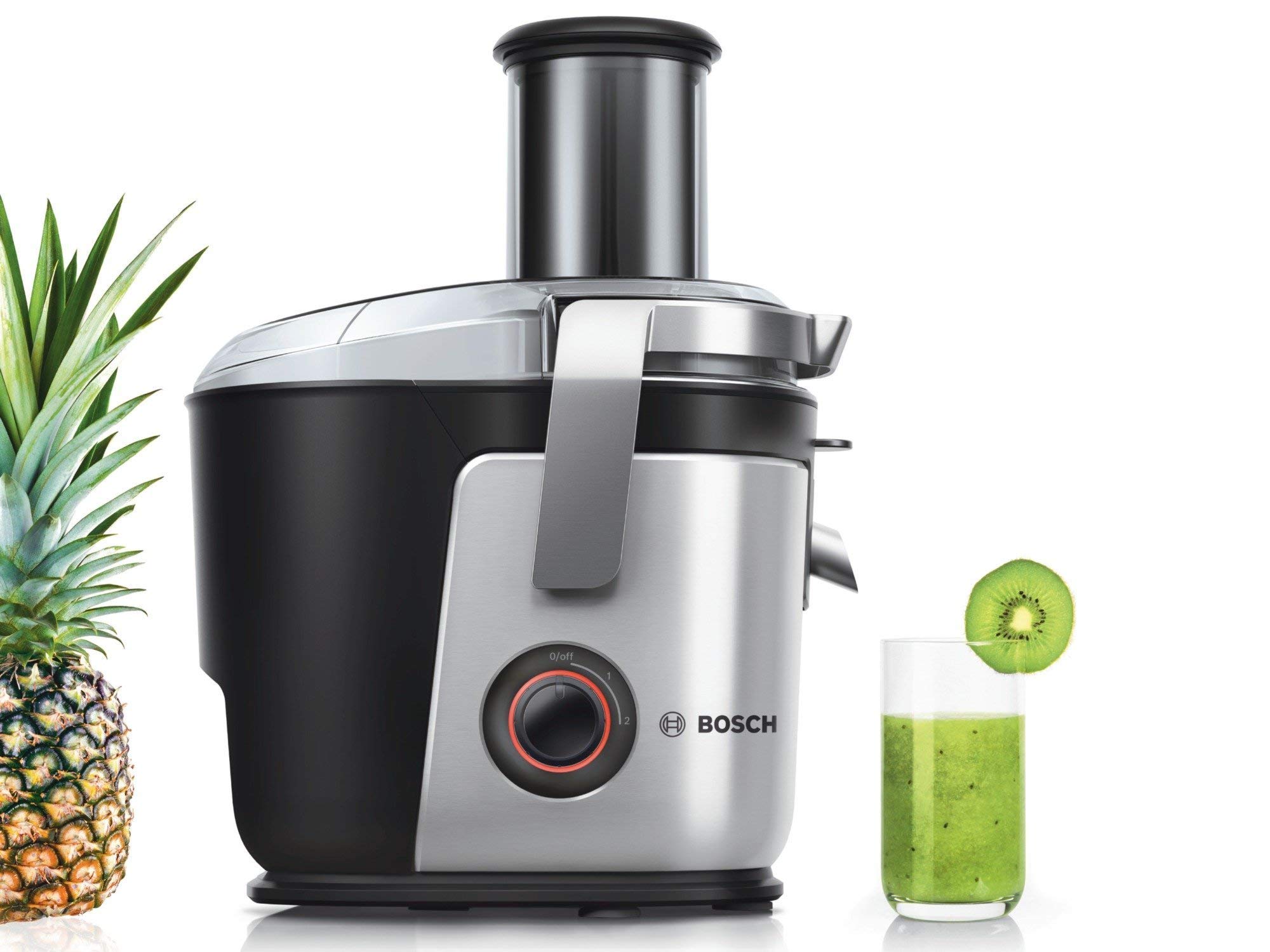 Bosch - Licuadora, 1.000 W, Capacidad 1.5 Litros, 2 Velocidades, Color Negro/ Acero/ Plata, MES4000GB