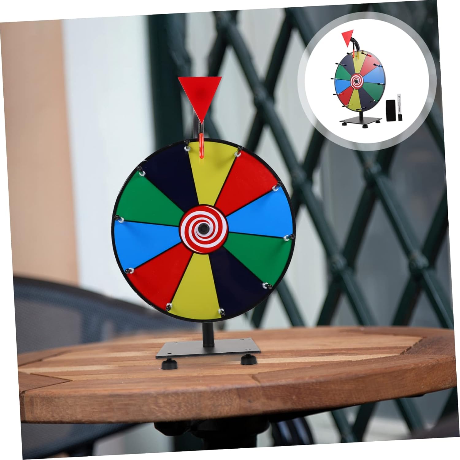 BESPORTBLE Prize Wheel Toy Quiller Wheel Erasable Prize Game Fun for Classrooms Meetings Compact and Easy to Use