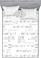 Vista 213 de Lunarable Grey Fitted Sheet & Pillow Sham Set, Pattern with Random Footprints Paw Traces Pet Legs Friendly Cats and Dogs, Decorative Printed 3 Piece