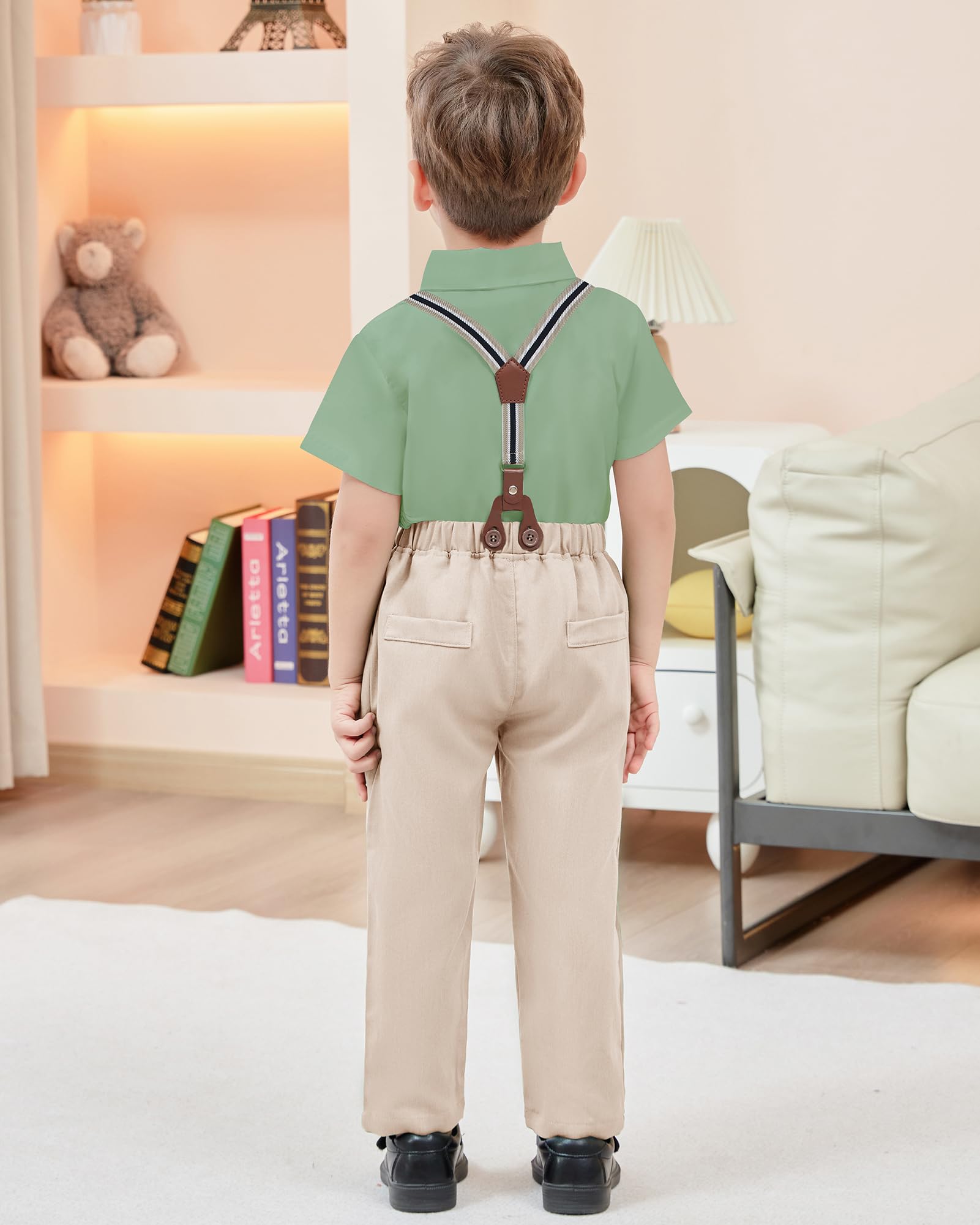 ZOEREA Jungen Kurzärmeliges T-Shirt und Hose