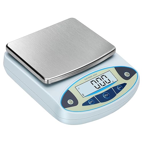 Báscula de laboratorio de 211.64 oz x 0.00 oz, balanza analítica de 0.00 oz de alta precisión, báscula científica de gramos, balanza digital para