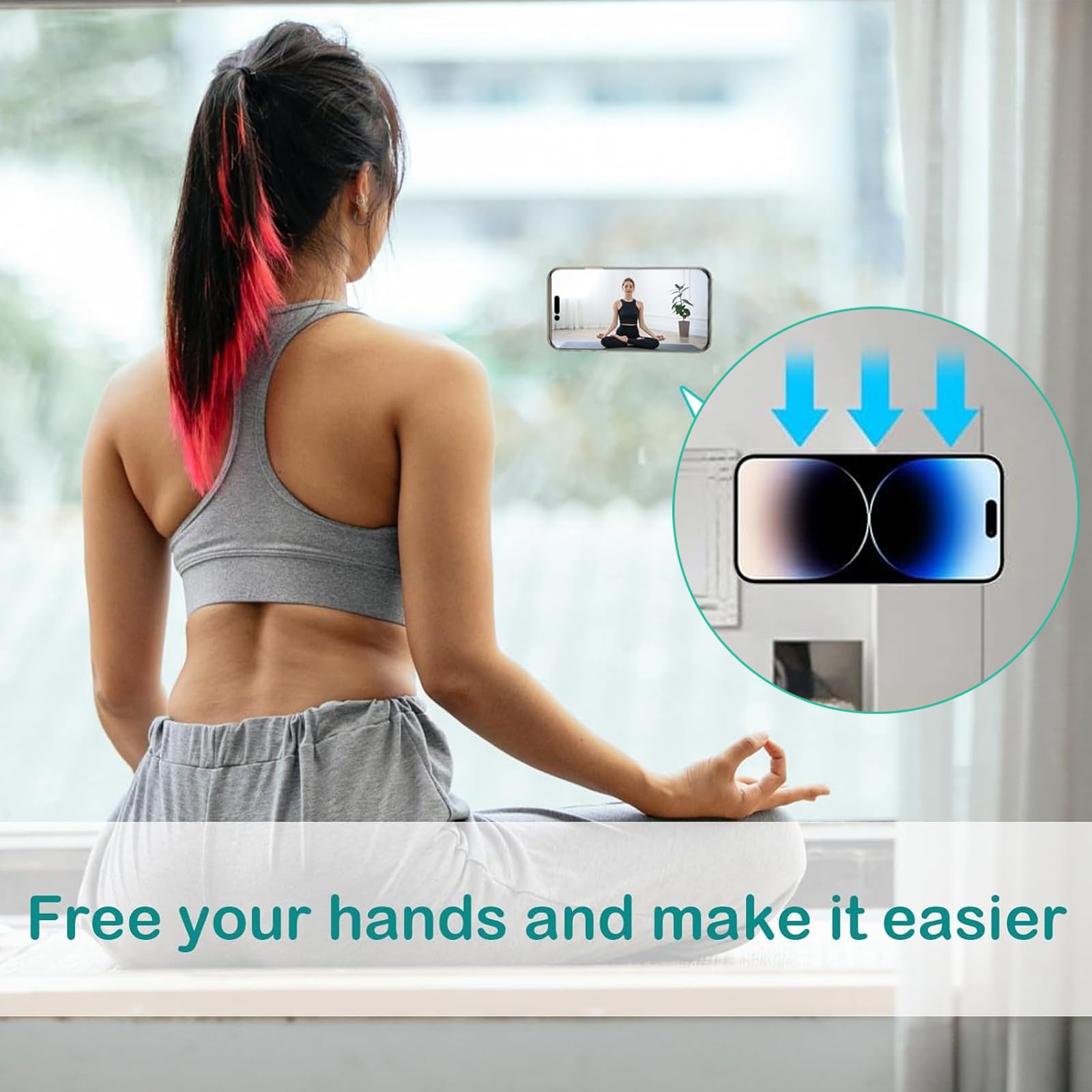 14 Ventose Porta Cellulare KAYEF In Silicone – Supporti Rotondi E Rettangolari, Colori Misti, Per Auto, Doccia, Cucina, Superfici Lisce - 3