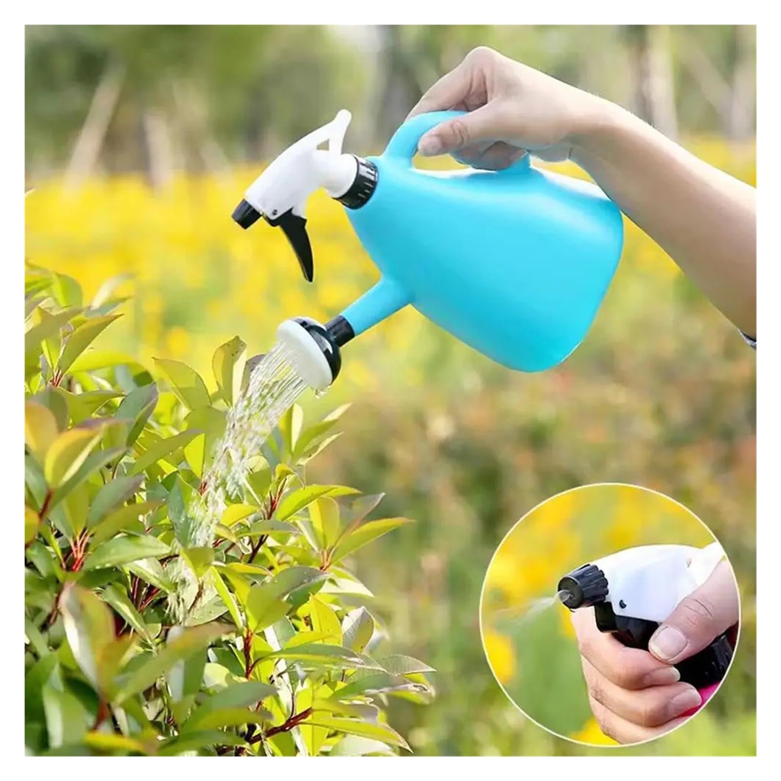 Konewka zraszająca do roślin Regulowana 4-litrowa plastikowa konewka do ogrodu wewnętrznego(Blue)