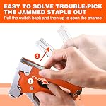 ValueMax Staple Kit d'armes, 3-in-1 Stapler avec 3000 Agrafes pour meubles, bois, câble, DIY, Artisanat, Toile