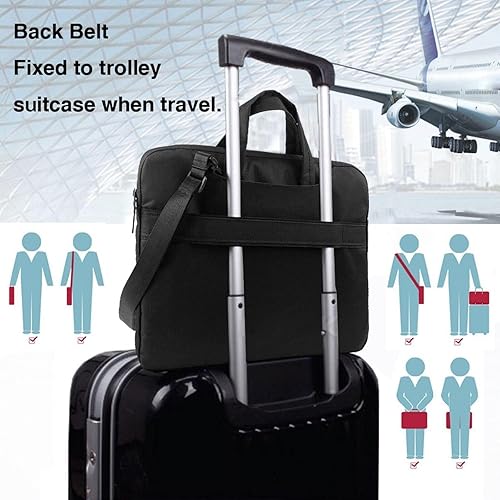 Miniatura 4 de Synthwave Sabertooth Pattern Laptop Bag - with Soft Interior, Multiple Pockets - Ideal for Men, Travel and Business