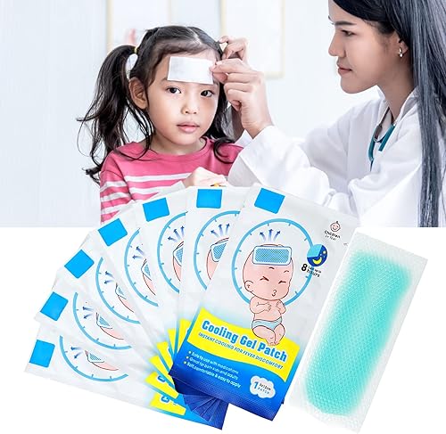Miniatura 4 de 8 parches de fiebre para niños, desechables para aliviar la fiebre, reductor de fiebre, almohadillas frescas para aliviar la fiebre y las molestias