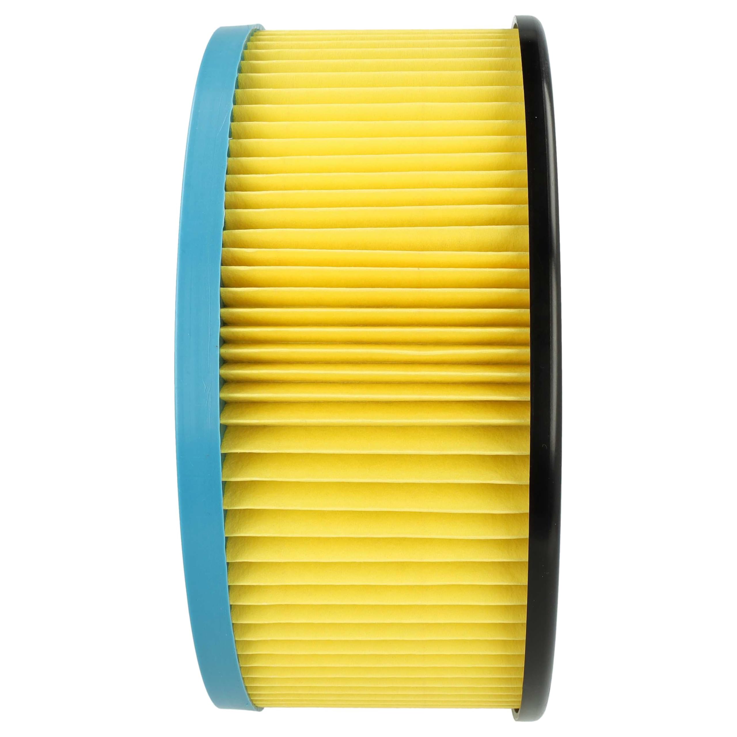vhbw 8 x filtr harmonijkowy kompatybilny z odkurzaczem Stier SNT-32 Premium, SNT-20 Premium - filtr wkładu żółto-czarny, niebieski, zmywalny