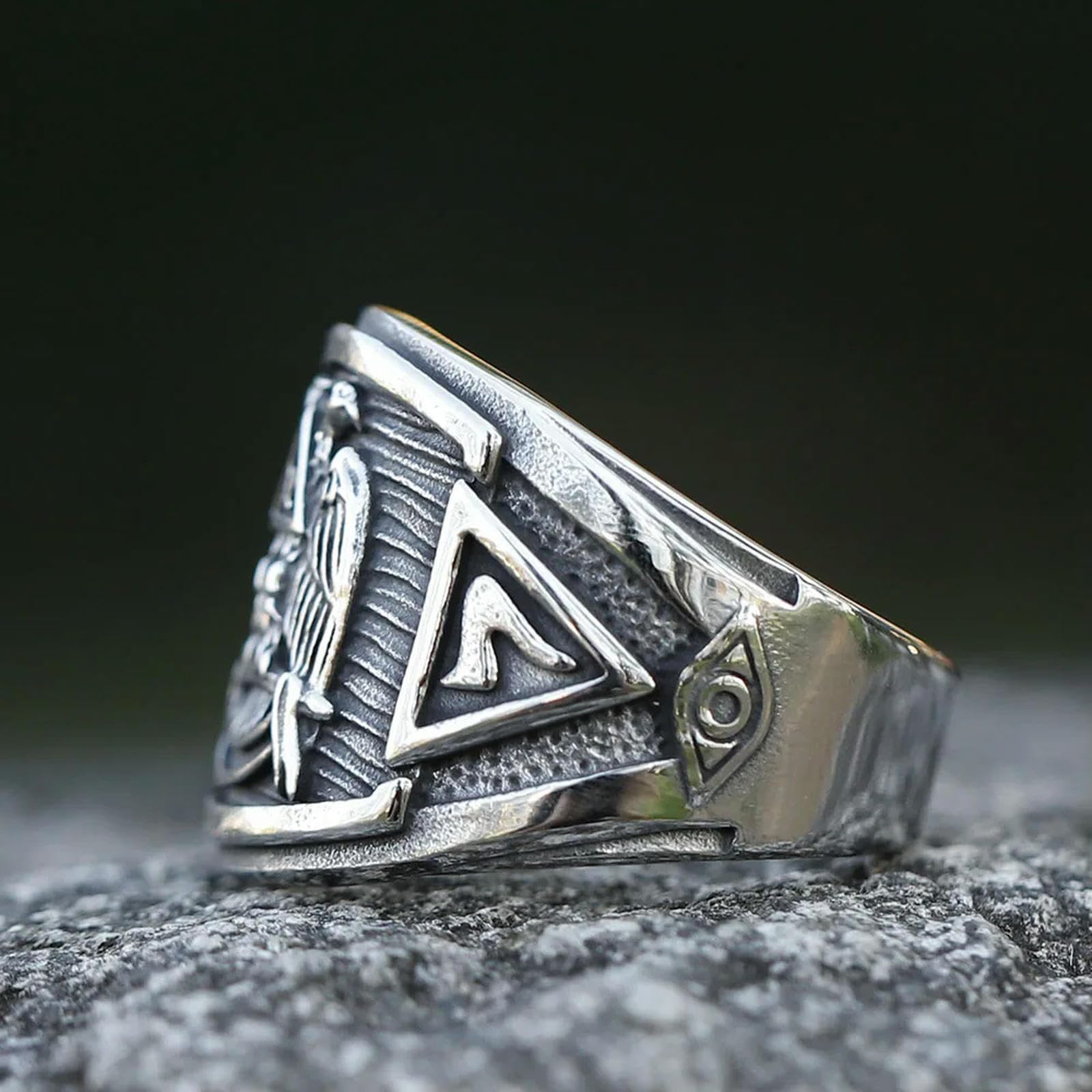 New Men's Ring Creative Design Animal Eagle Fashion Ring Jewelry Vintage