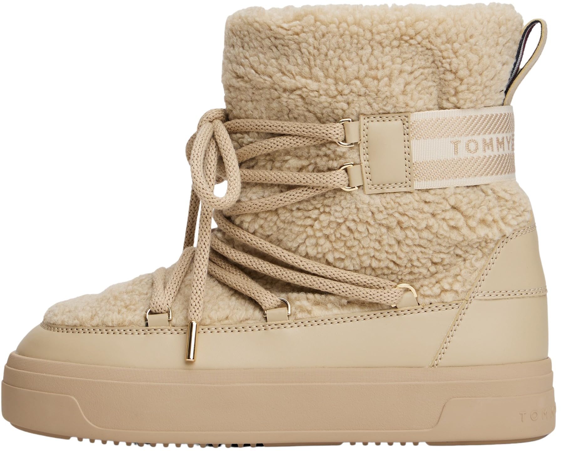 Tommy Hilfiger Damen Faux Shearling Snowboot Fw0fw08788Outdoor-Stiefel