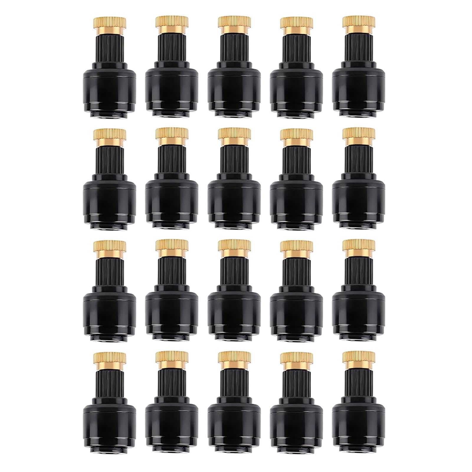 BWANGIAO 20pieces Automatic Swivels Garden Sprinkler Nozzle Quick Connects Drip Irrigation Sprays Misting for Greenhouses Terraces