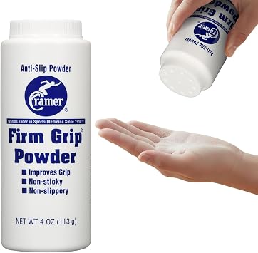 Cramer Firm Grip, Anti-Slip Grip Enhancer for Sweaty Hands & Activities Like Football, Tennis, Golf, Weightlifting, Pole Fitness & Gymnastics, Spray or Powder, 4 Ounce