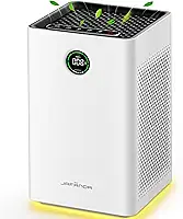 Jafända Purificadores de ar para casa grande sala de até 1190 m², filtro HEPA 13 verdadeiro, carvão ativado, remove 99,97% de poeira e fumaça, pólen, alergias de pelos de animais de estimação, modo de